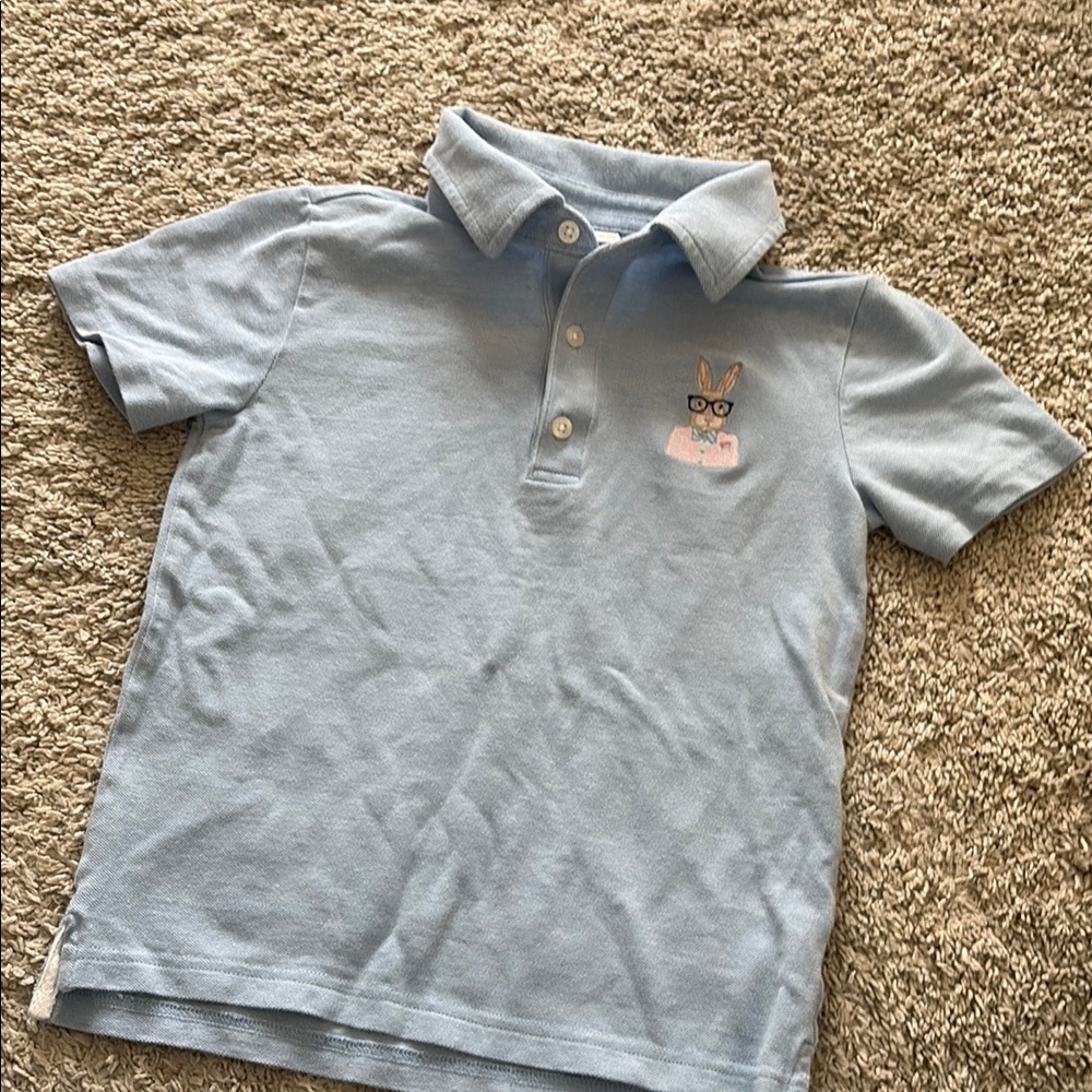 Janie and Jack Blue Polo Classic Short Sleeve